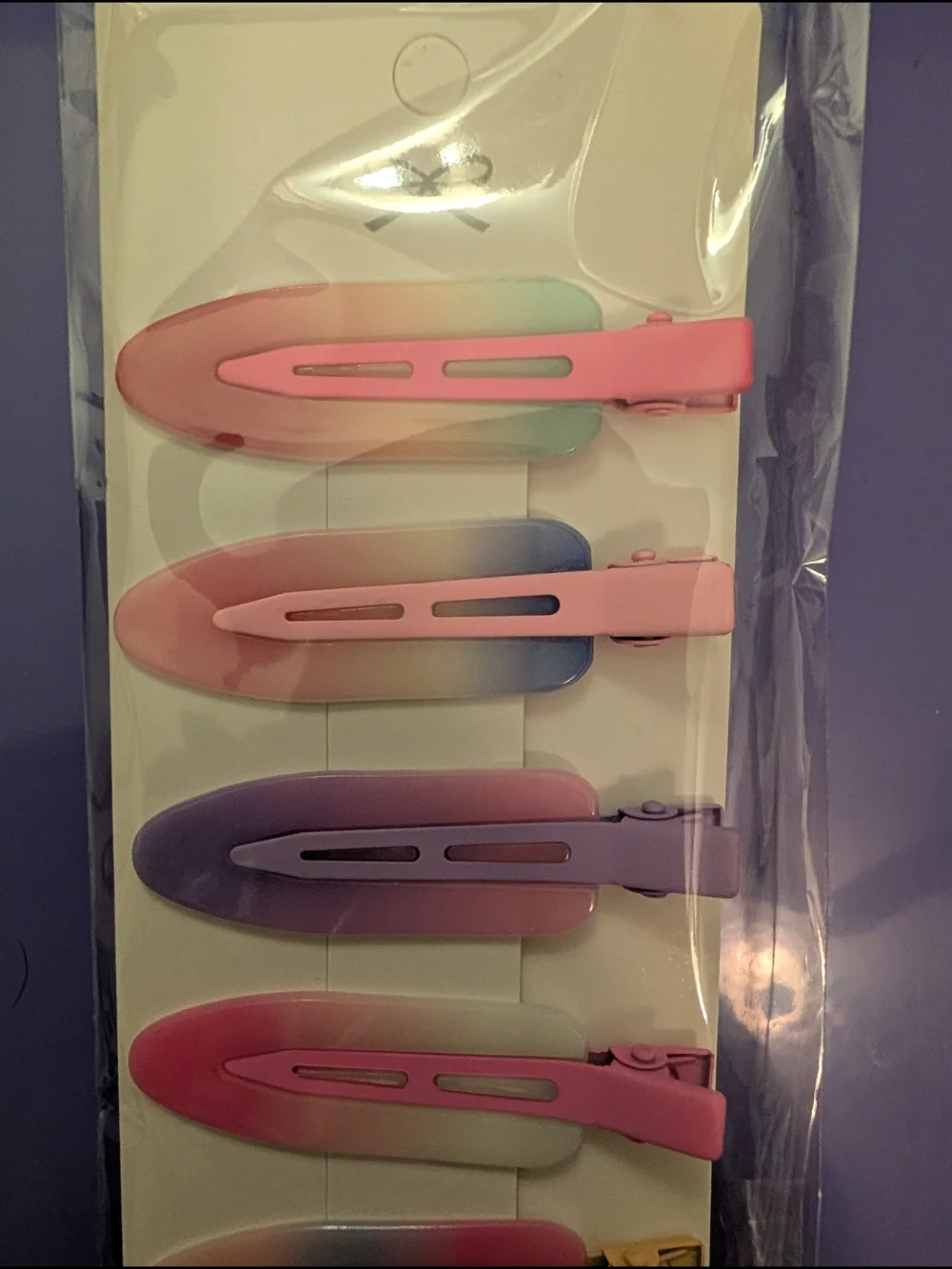 Pastel No Crease Hair Clips - Set of 5